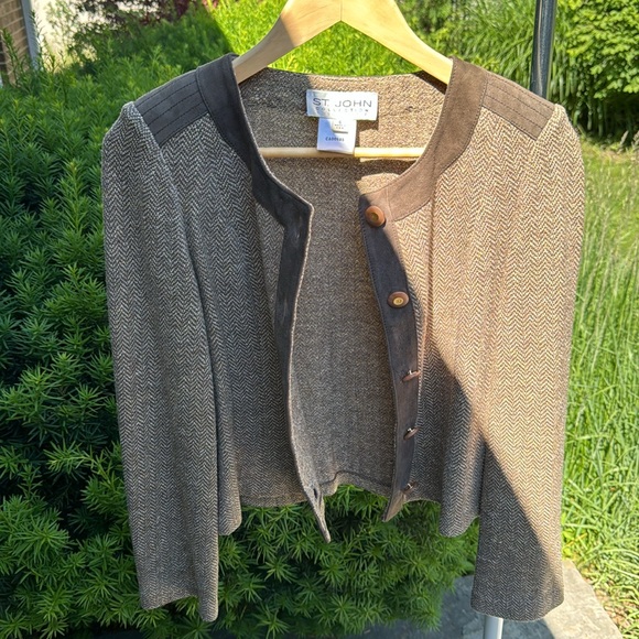 St John wool/suede jacket - Picture 4 of 5